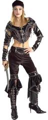 View Item Adult Ladies UK 10-14 Buccaneer Babe Deluxe Sexy Pirate Fancy Dress Costume